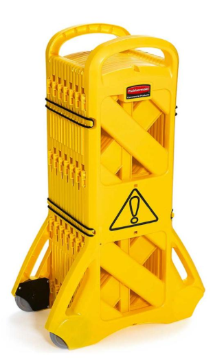 BARRERA MOVIL DE SEGURIDAD EXTENSIBLE AMARILLA